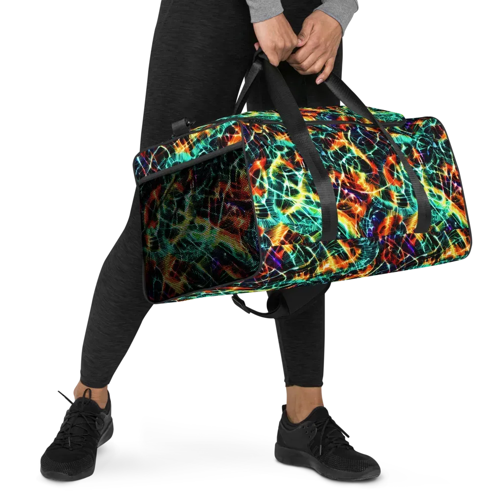 Afterdark Feathers on Duffle Bag — Right Front