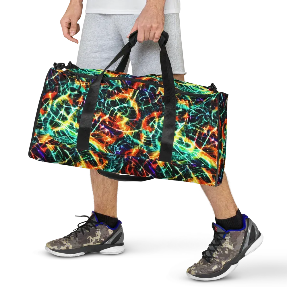 Afterdark Feathers on Duffle Bag — Front