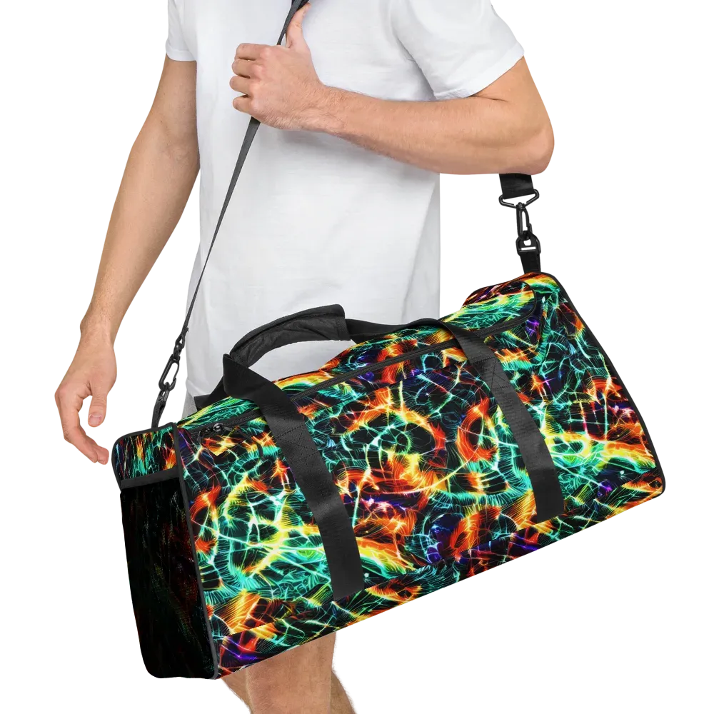 Afterdark Feathers on Duffle Bag — Right Front