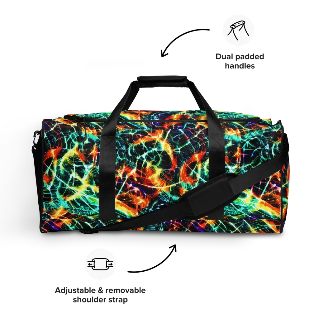 Afterdark Feathers on Duffle Bag — Front