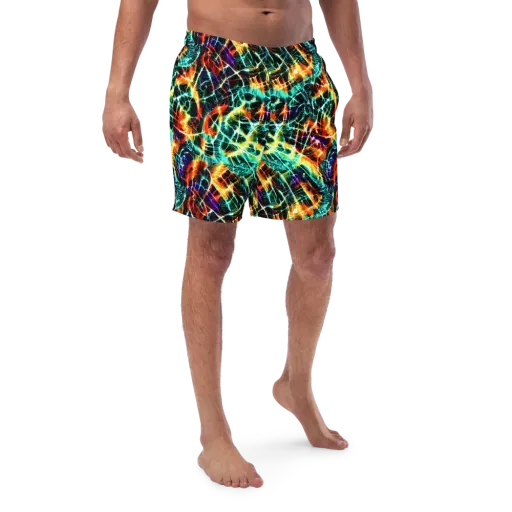 Afterdark Feathers on a Swim Trunks