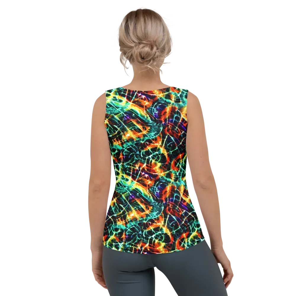 Afterdark Feathers on Women's Tank Top — Back