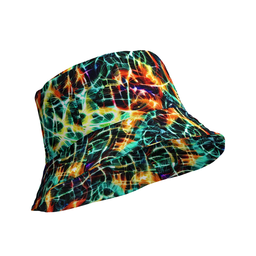 Afterdark Feathers on Reversible Bucket Hat — Product details Outside