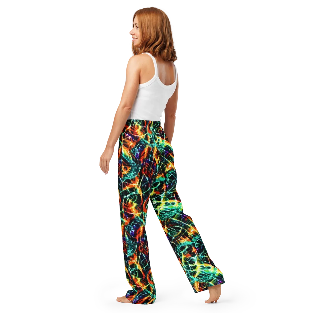 Afterdark Feathers on Women's Pajama Pants — Back