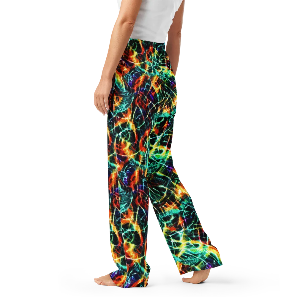 Afterdark Feathers on Women's Pajama Pants — Left