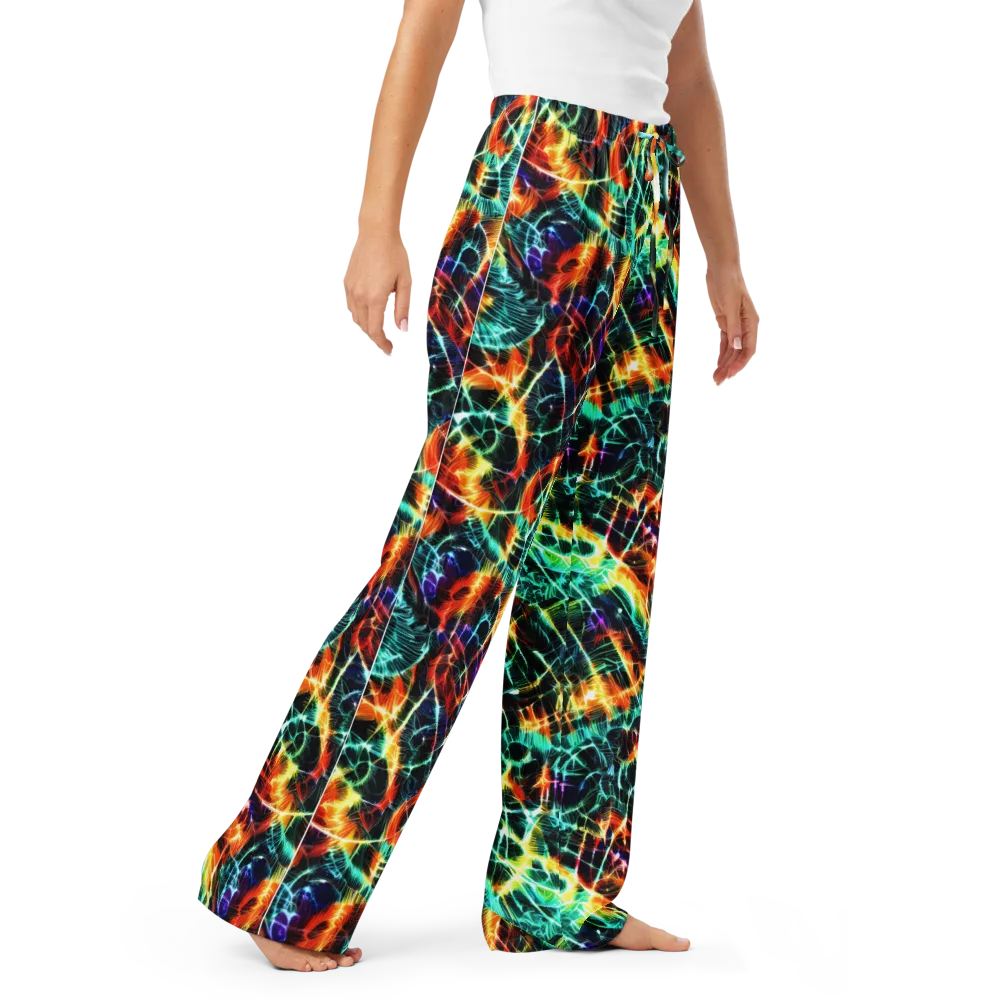 Afterdark Feathers on Women's Pajama Pants — Right Front