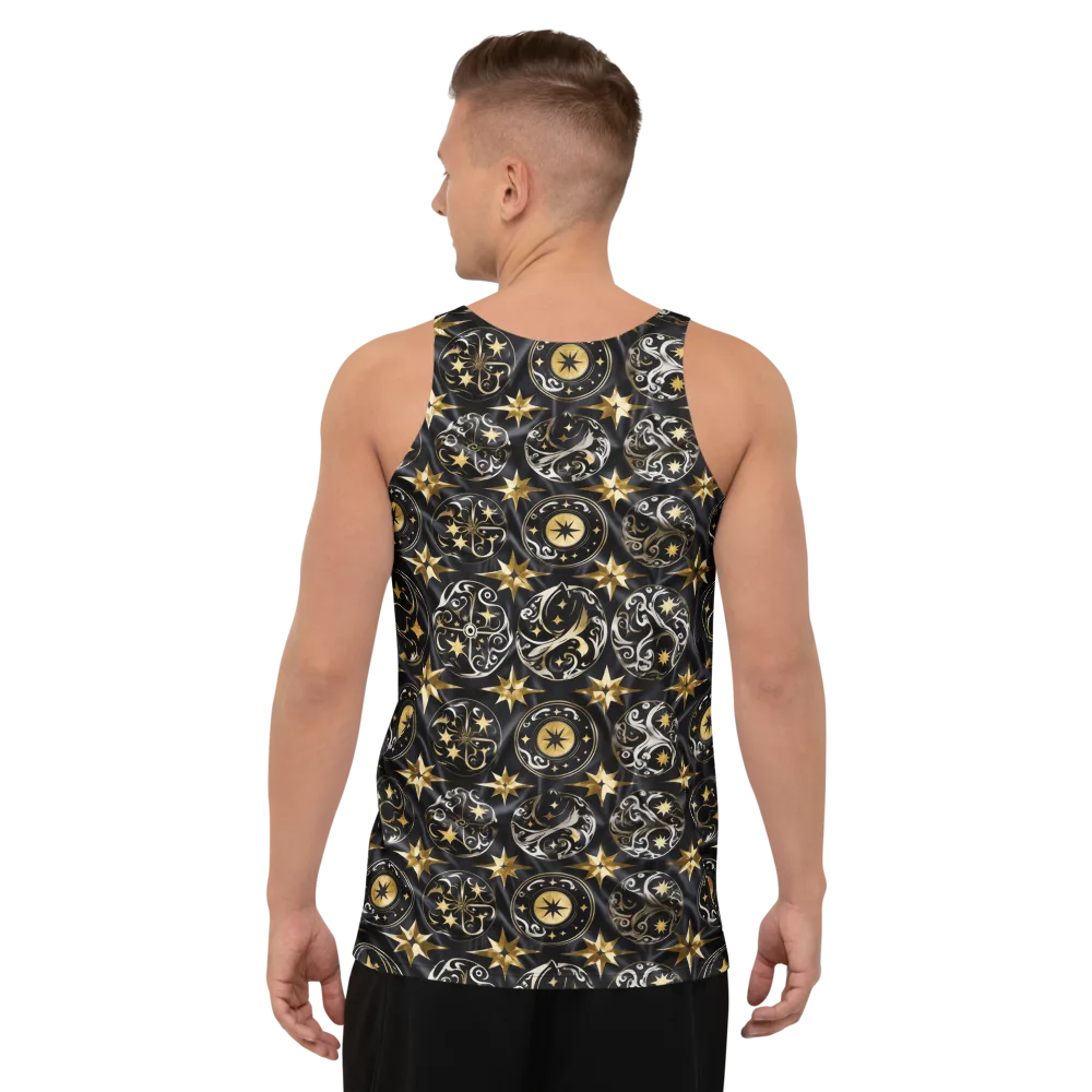 Midnight Compass on Men's Tank Top — Back