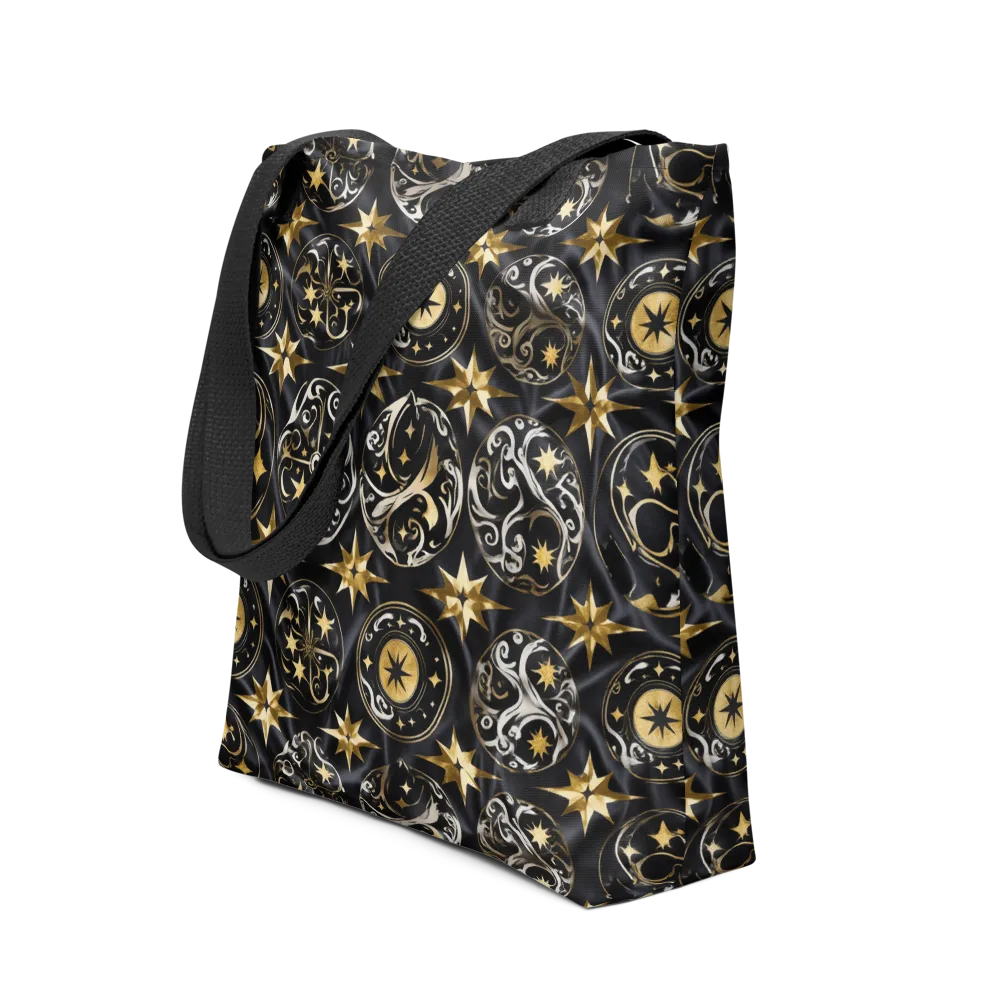 Midnight Compass on Tote Bag — Front
