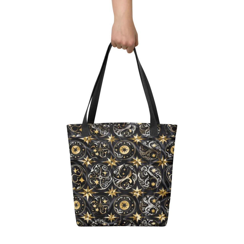Midnight Compass on Tote Bag — Front