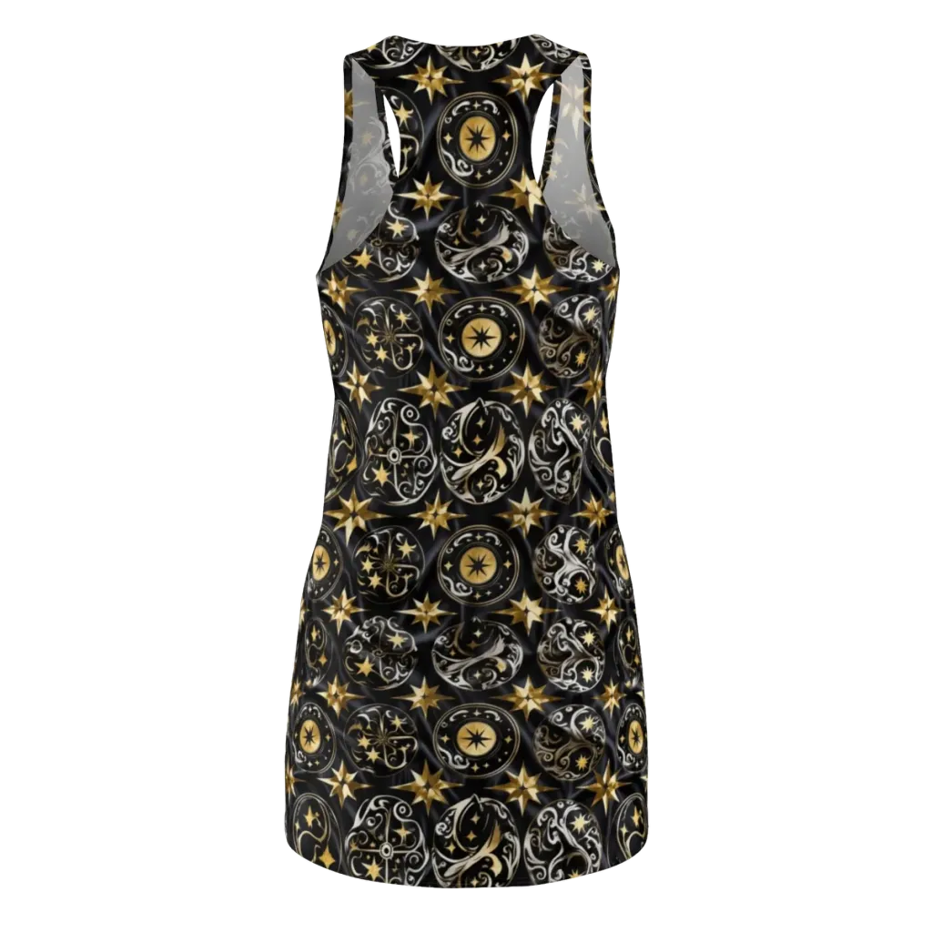 Midnight Compass on Racerback Dress — Back