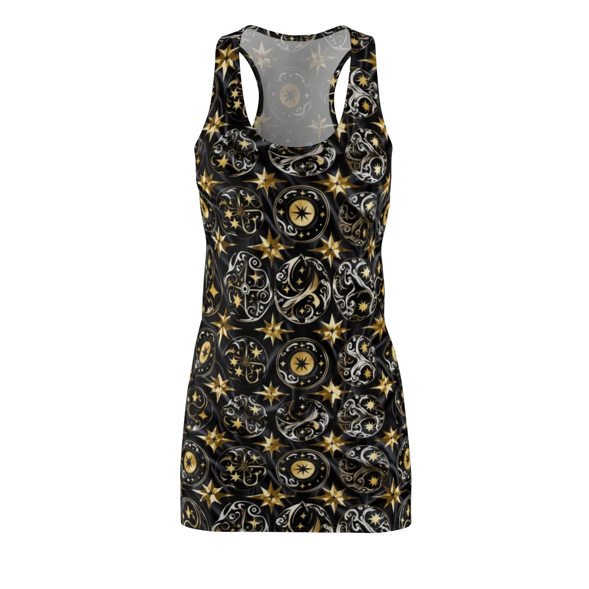 Midnight Compass on Racerback Dress — Front