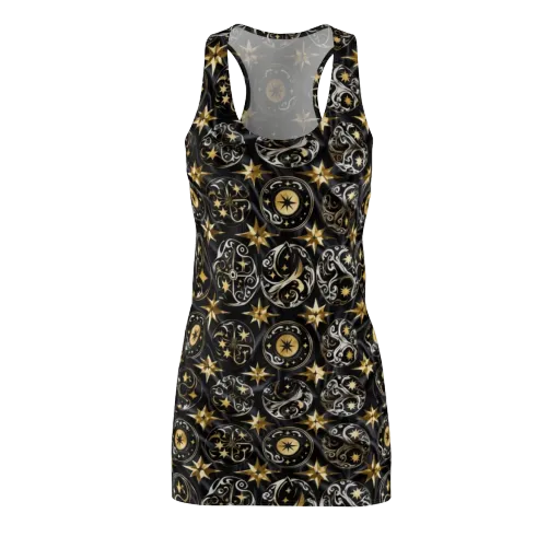 Midnight Compass on a Racerback Dress
