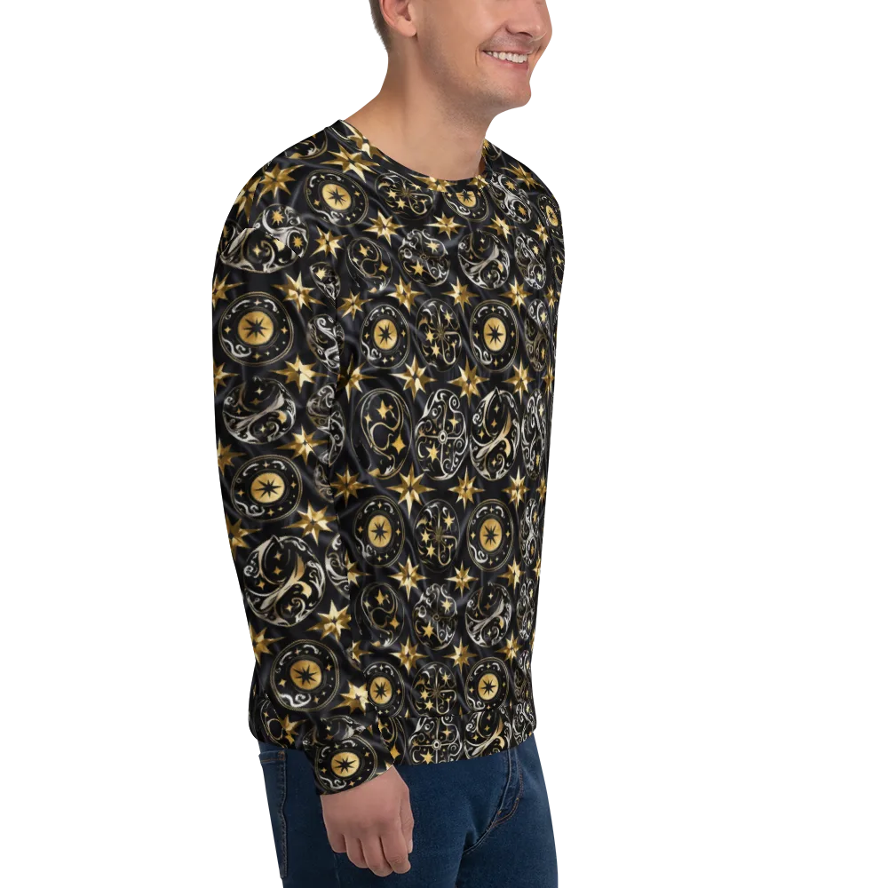 Midnight Compass on Sweatshirt — Right Front