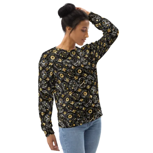 Midnight Compass on a Sweatshirt