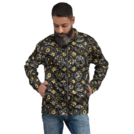 Midnight Compass on a Bomber Jacket