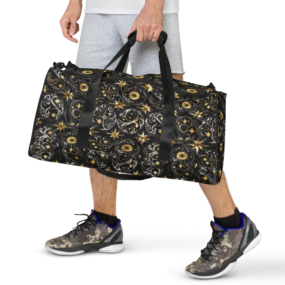Midnight Compass on Duffle Bag — Front