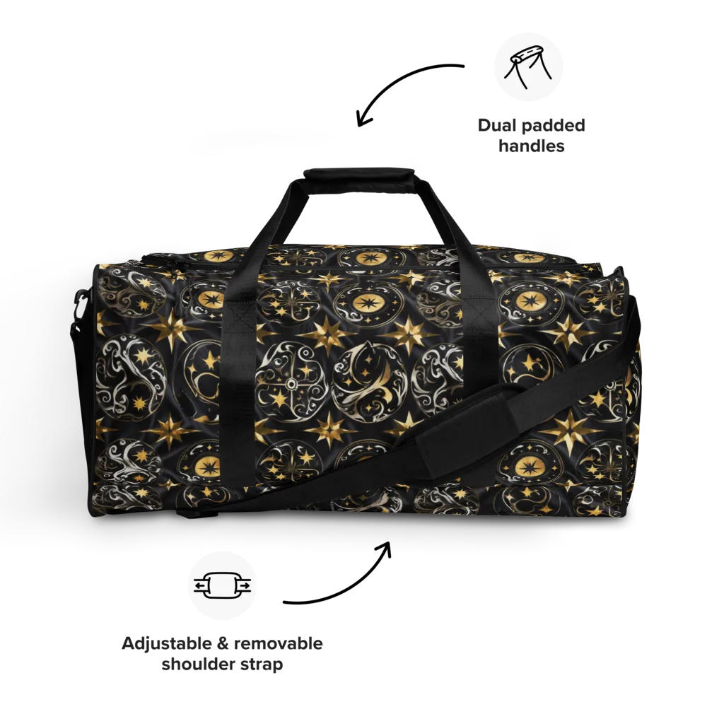 Midnight Compass on Duffle Bag — Front