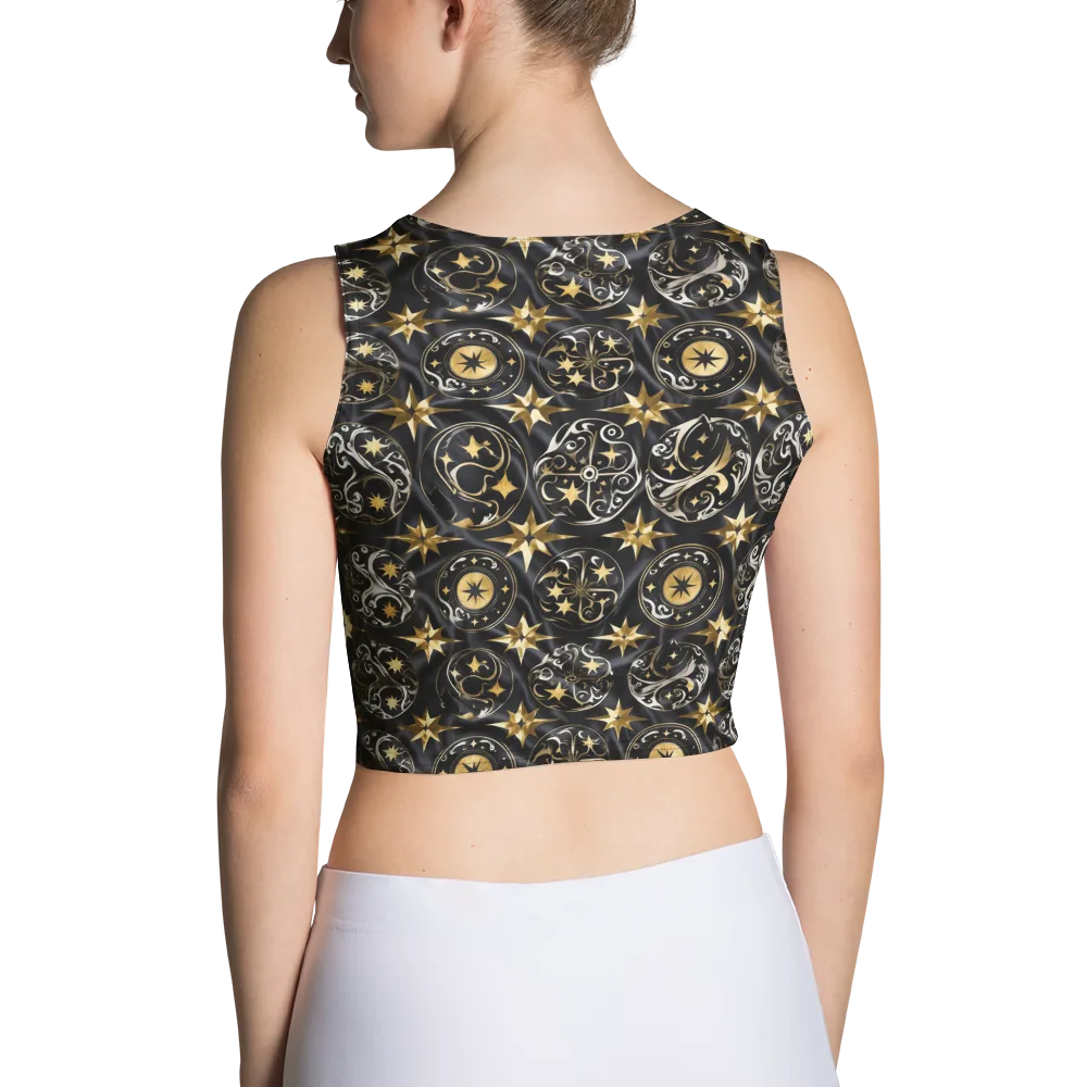 Midnight Compass on Crop Top — Back