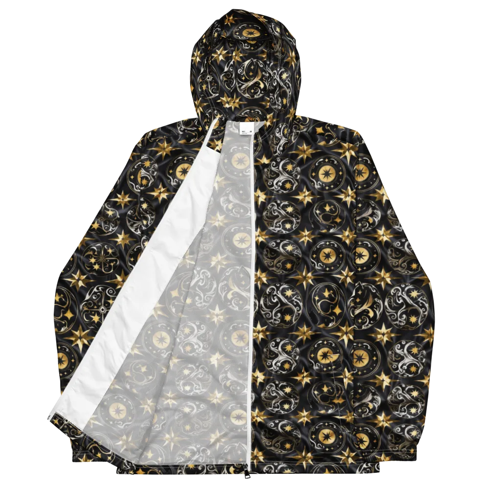 Midnight Compass on Men's Windbreaker — Front