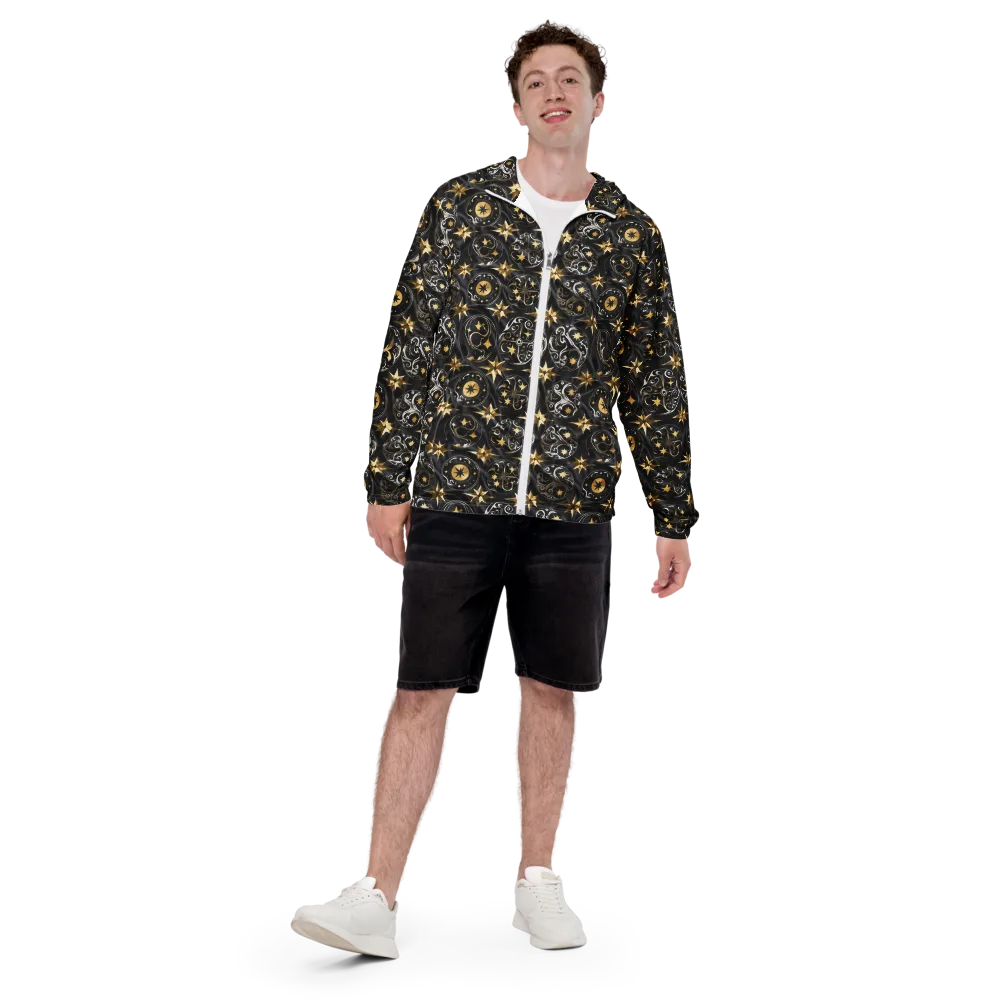 Midnight Compass on Men's Windbreaker — Front