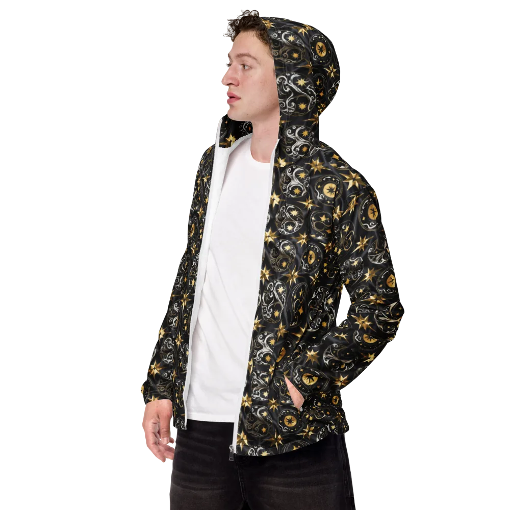 Midnight Compass on Men's Windbreaker — Left Front