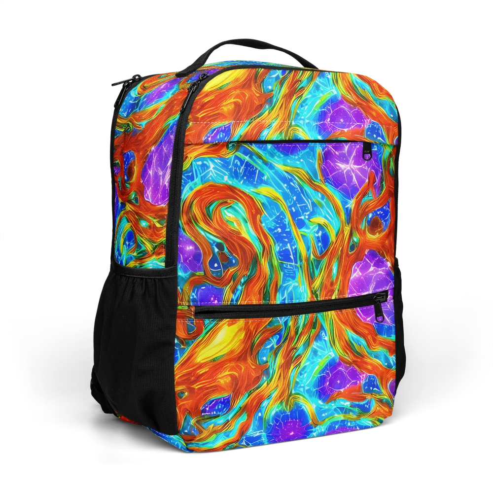 Prismatic Inferno on Utility Backpack — Right Front