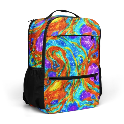 Prismatic Inferno on a Utility Backpack