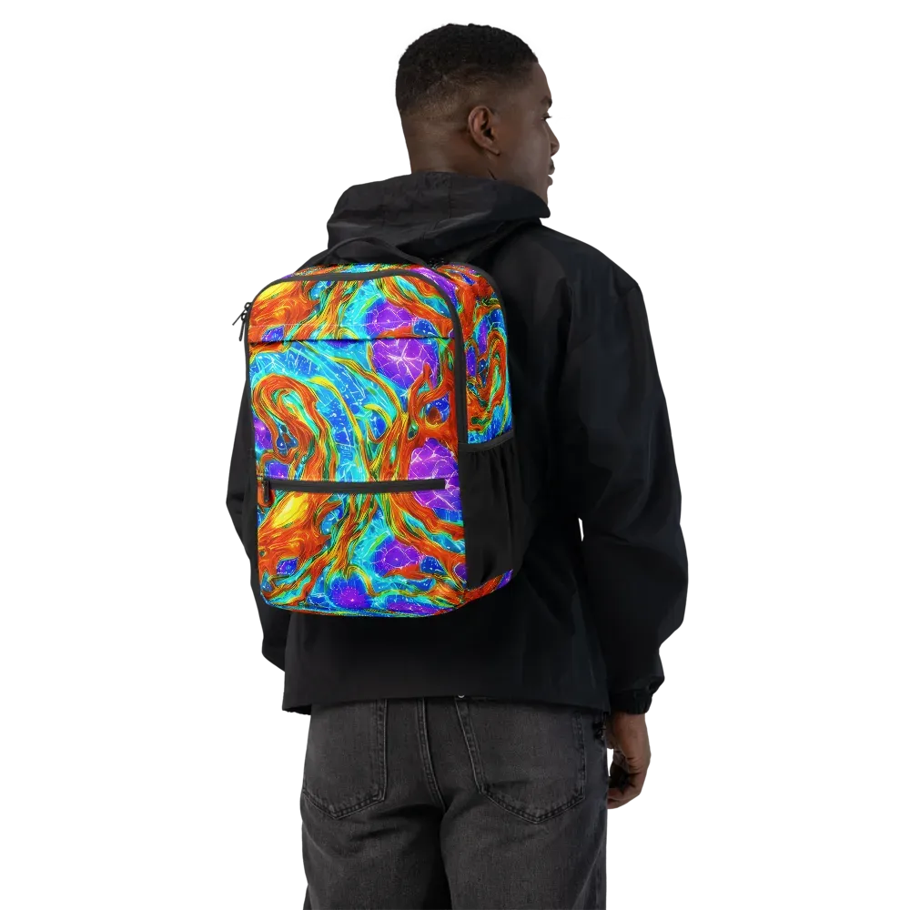 Prismatic Inferno on Utility Backpack — Back