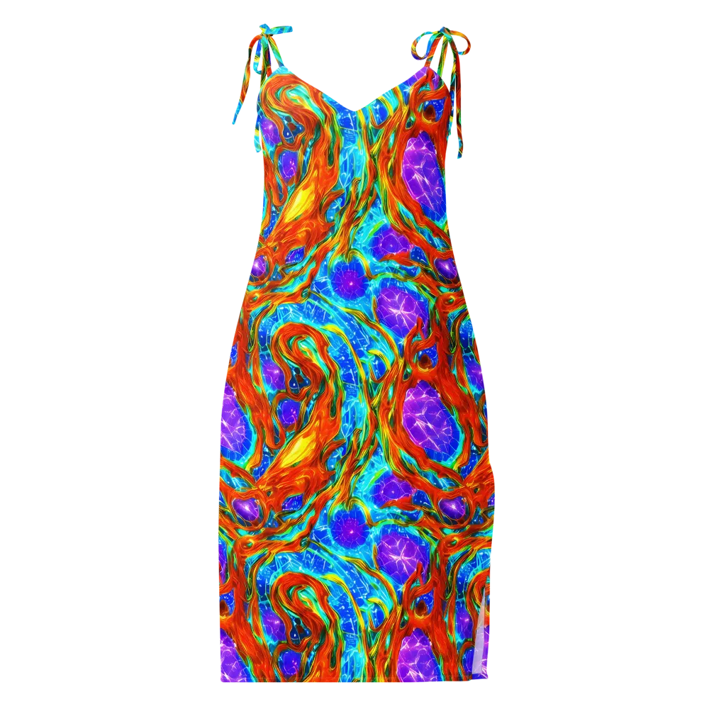 Prismatic Inferno on Slip Dress — Front