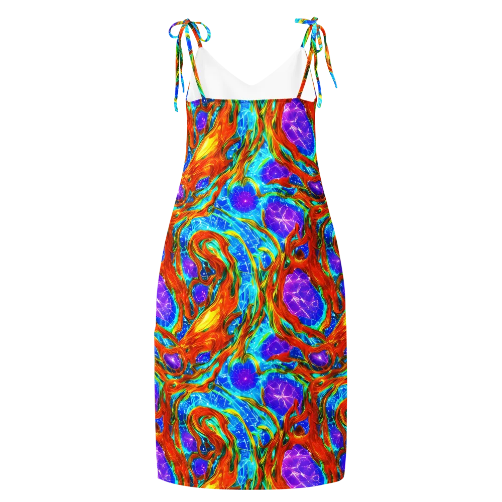 Prismatic Inferno on Slip Dress — Back