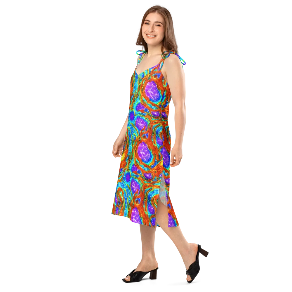 Prismatic Inferno on Slip Dress — Left Front