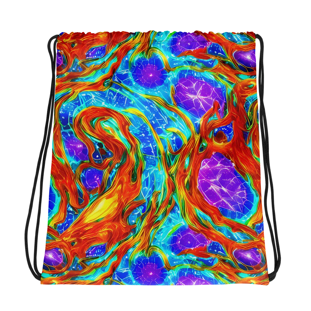 Prismatic Inferno on Drawstring Bag — Photo