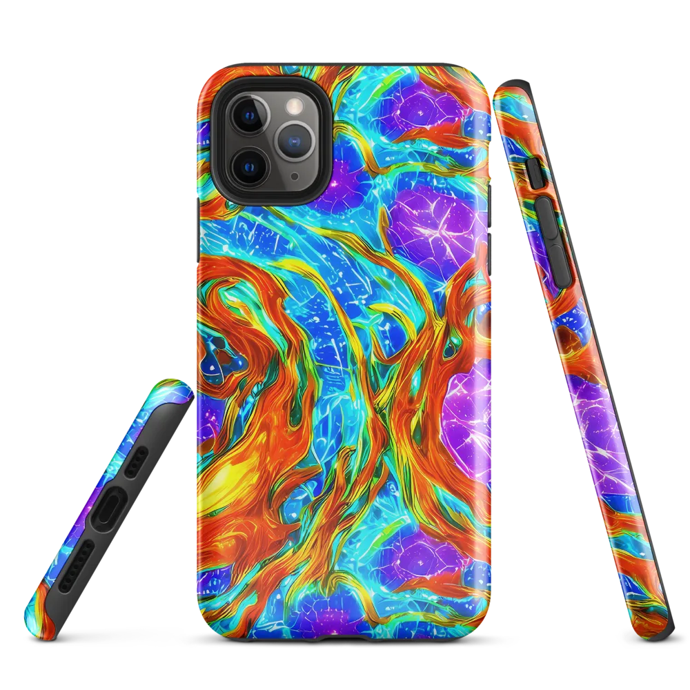 Prismatic Inferno on Tough Case for iPhone® — Front