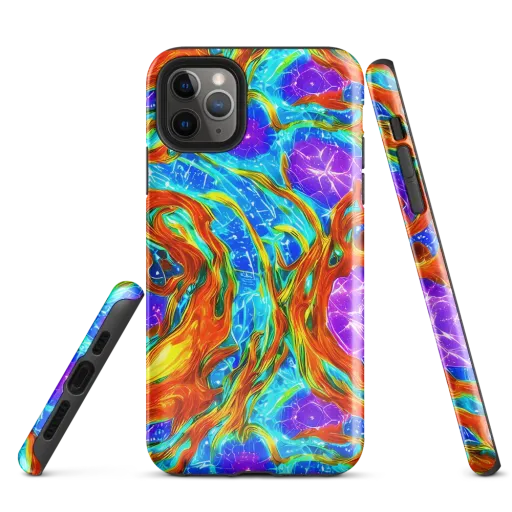 Prismatic Inferno on a Tough Case for iPhone®