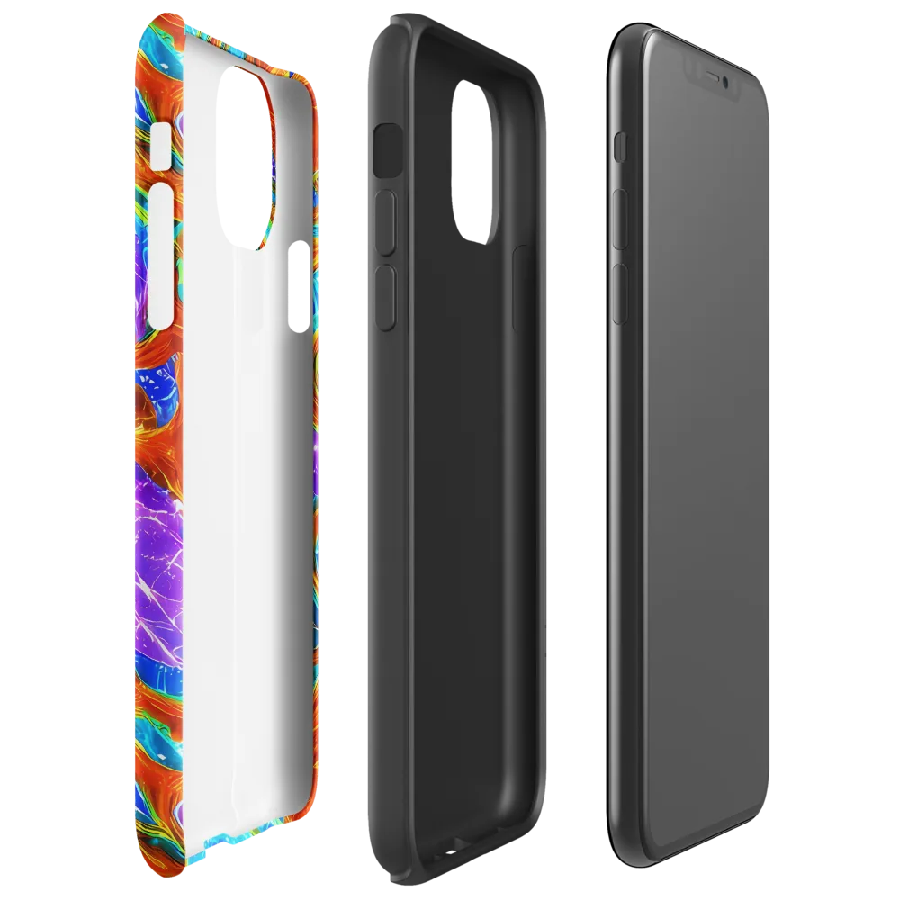 Prismatic Inferno on Tough Case for iPhone® — Right