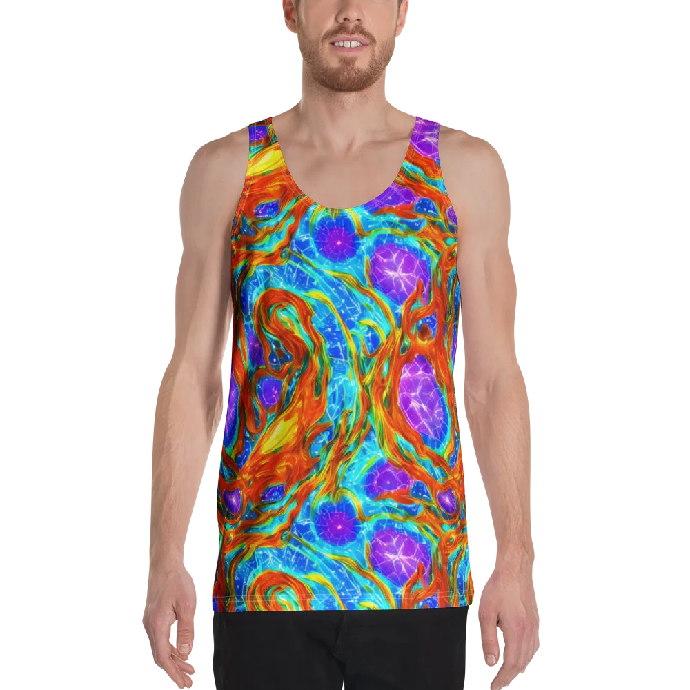 Prismatic Inferno on Men's Tank Top — Front