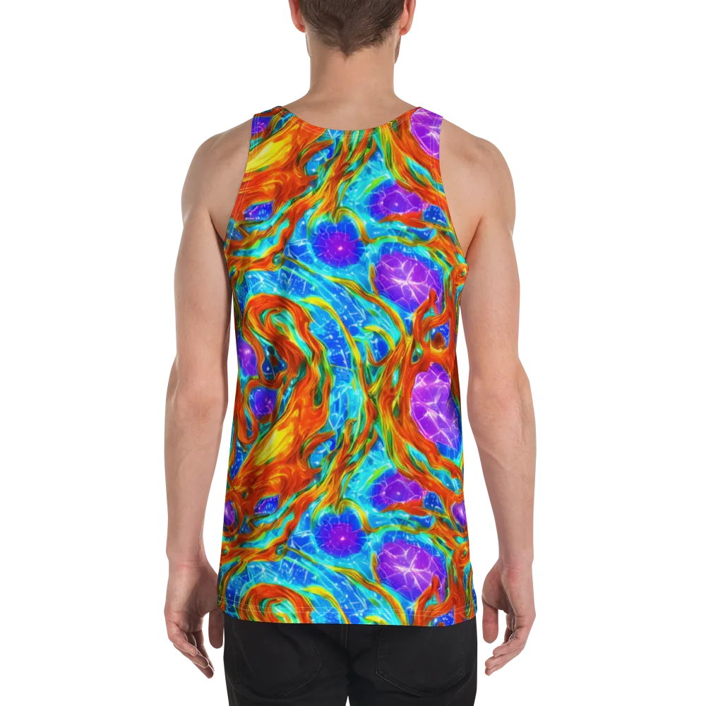 Prismatic Inferno on Men's Tank Top — Back
