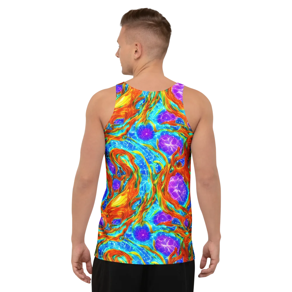 Prismatic Inferno on Men's Tank Top — Back