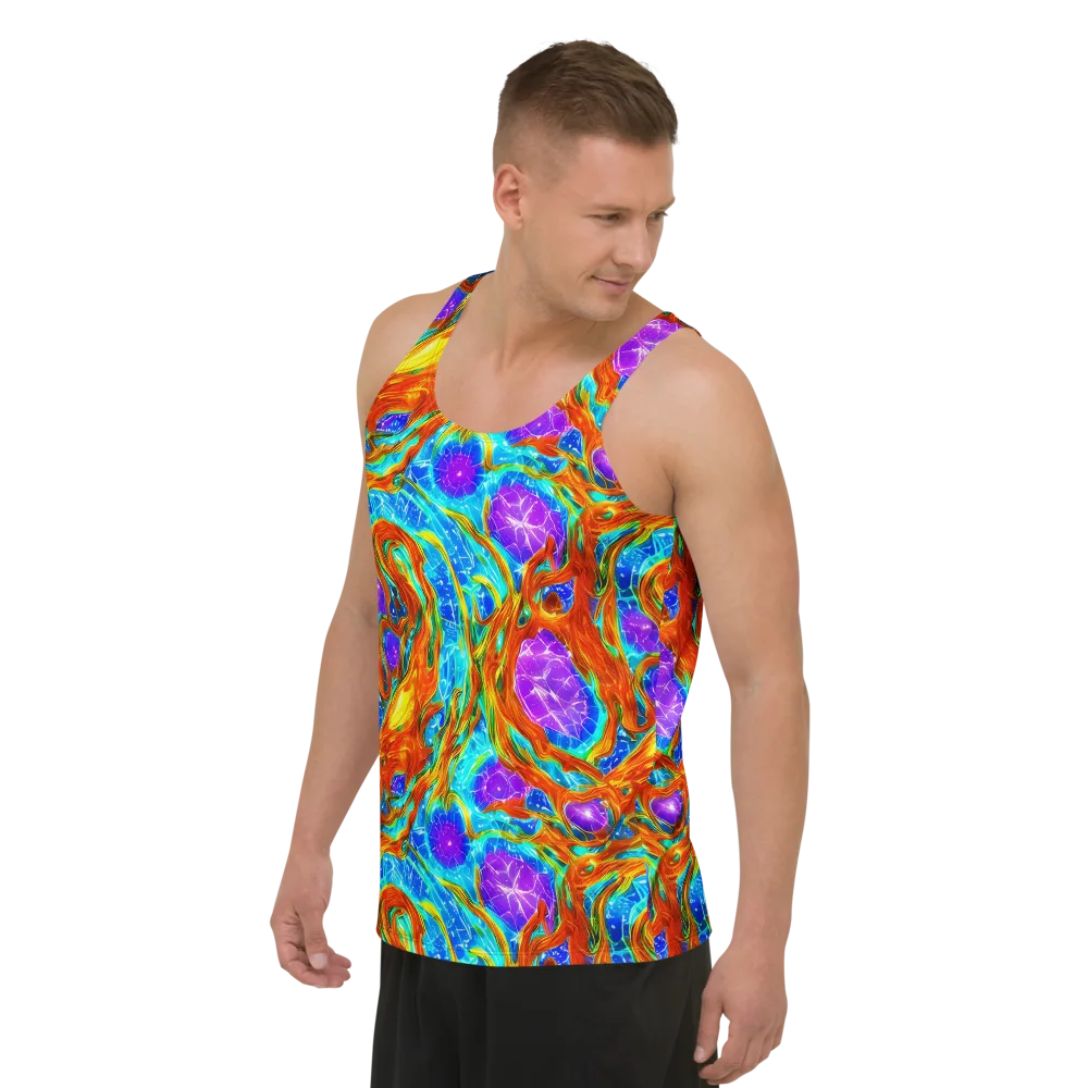 Prismatic Inferno on Men's Tank Top — Left Front