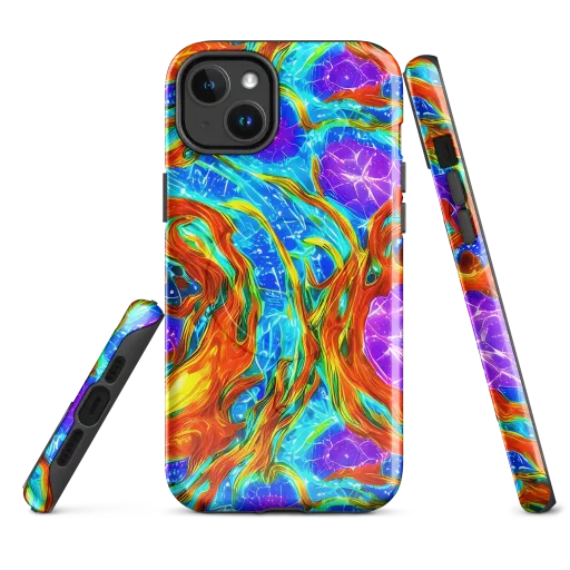 Prismatic Inferno on a MagSafe Tough Case for iPhone®