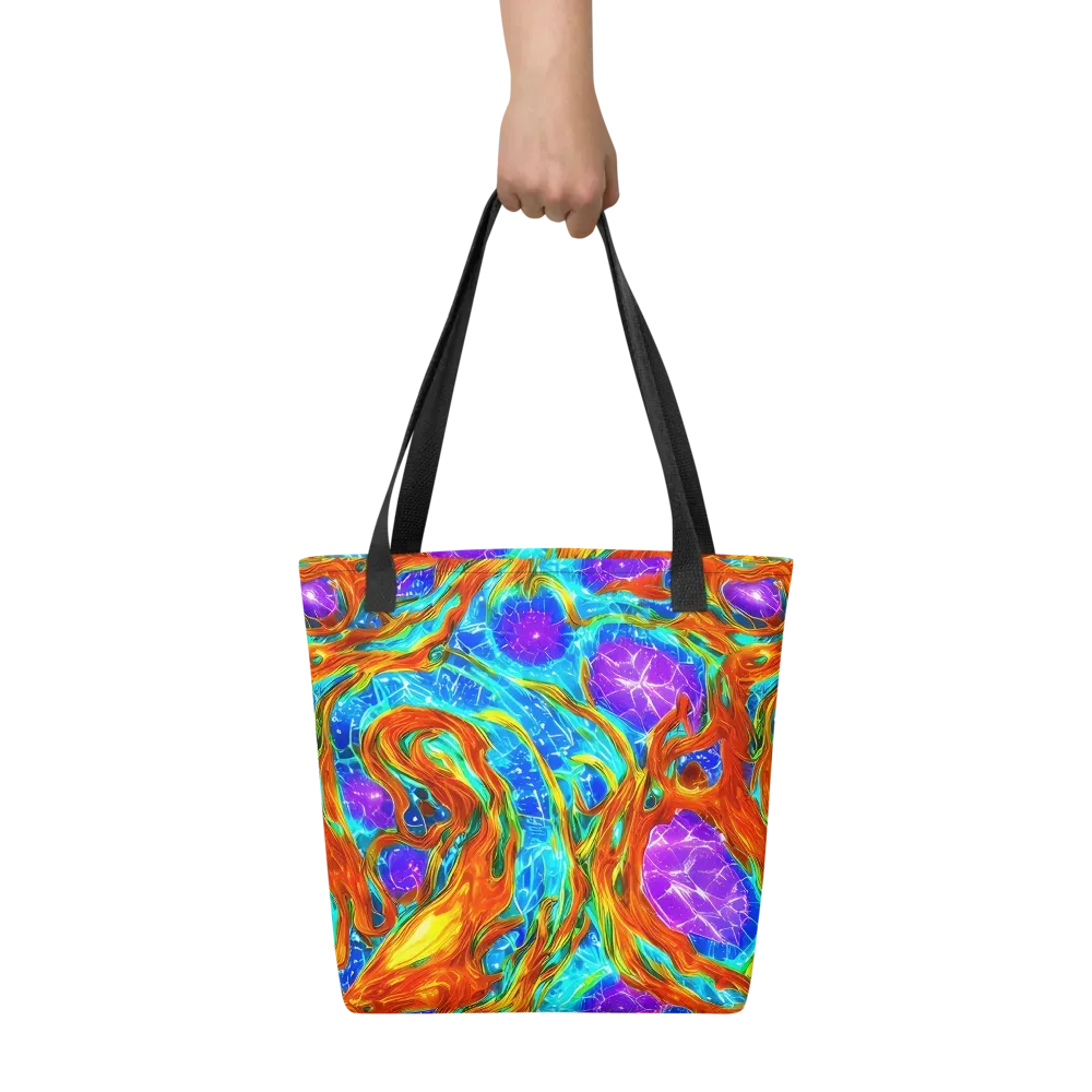 Prismatic Inferno on Tote Bag — Front