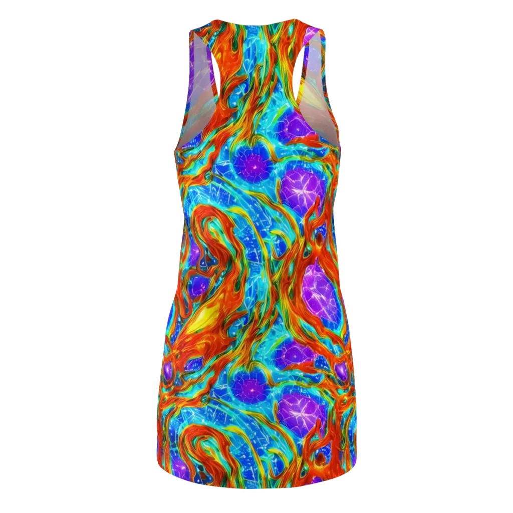 Prismatic Inferno on Racerback Dress — Back