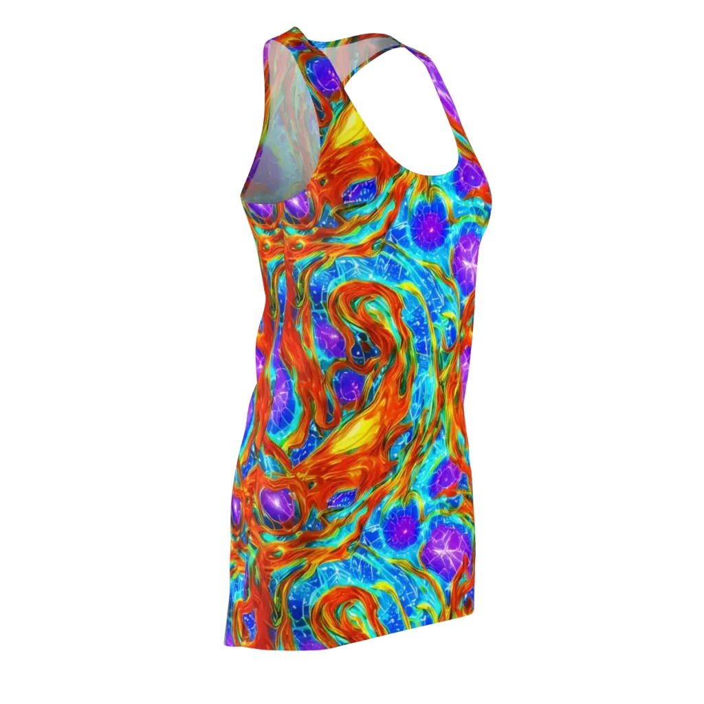 Prismatic Inferno on Racerback Dress — Front Side
