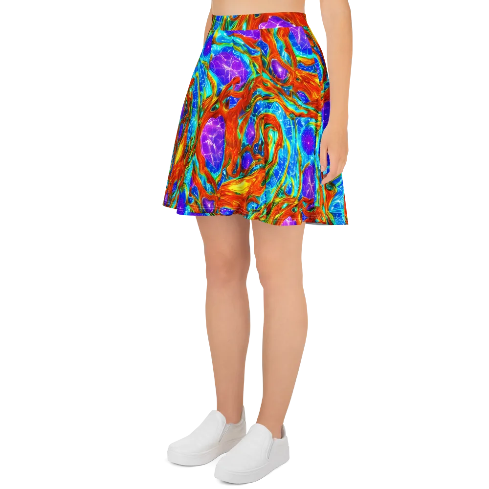 Prismatic Inferno on Skater Skirt — Left