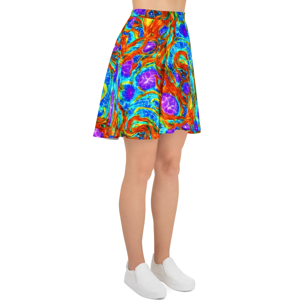 Prismatic Inferno on Skater Skirt — Right