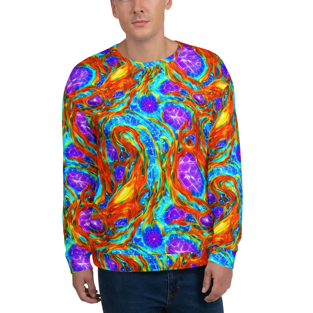 Prismatic Inferno on Sweatshirt — Front