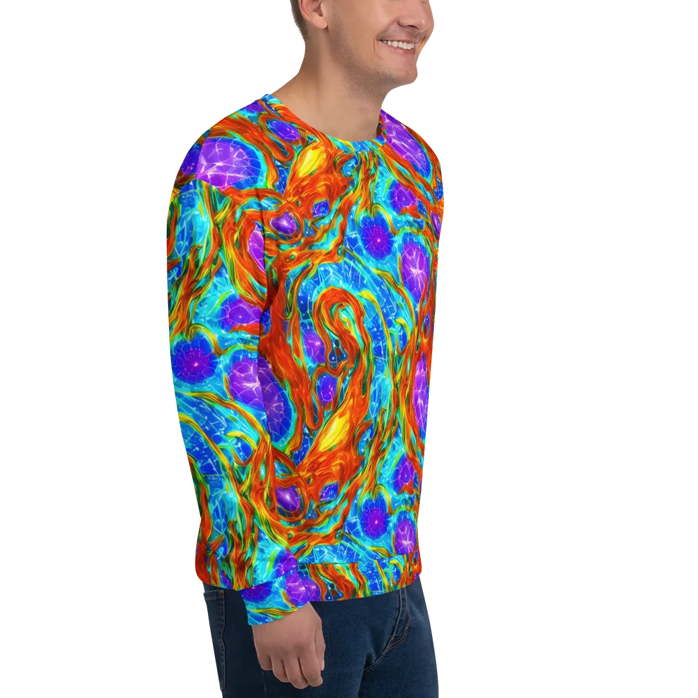 Prismatic Inferno on Sweatshirt — Right Front
