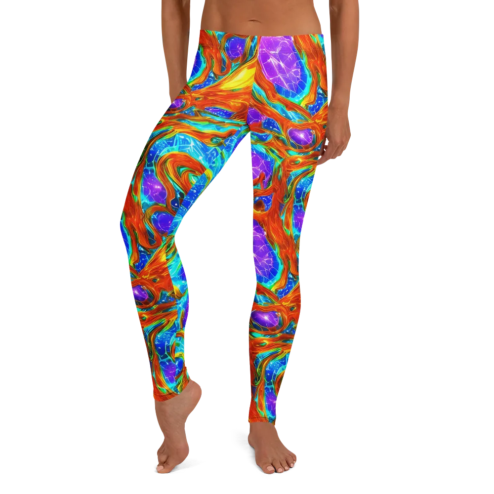 Prismatic Inferno on Leggings — Front
