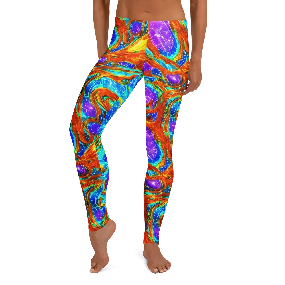 Prismatic Inferno on Leggings — Front
