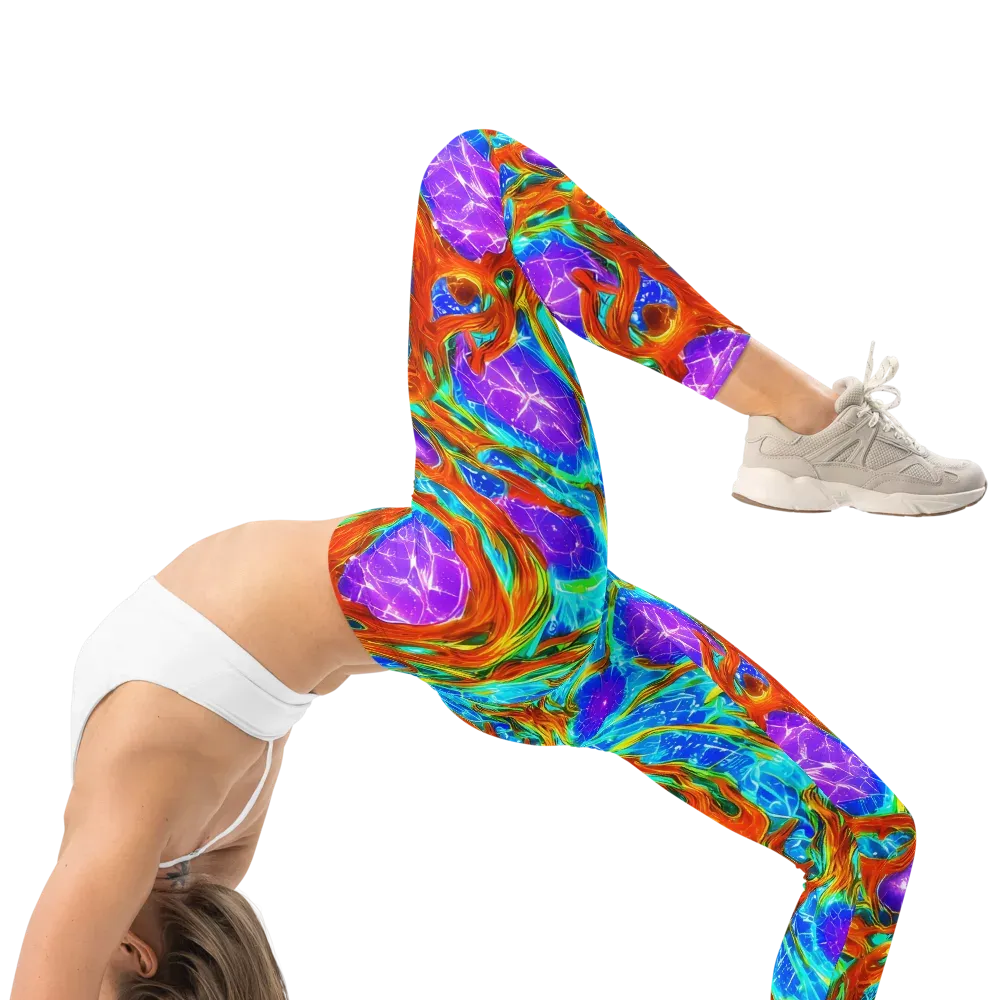 Prismatic Inferno on Leggings — Right
